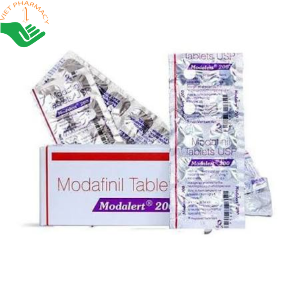 Thuốc Modalert 200 Sun Pharma điều trị chứng ngủ rũ và buồn ngủ quá mức (Hộp 10 vỉ x 10 viên)