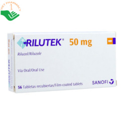 Thuốc Rilutek 50mg Sanofi điều trị xơ cứng teo cơ một bên (Hộp 4 vỉ x 14 viên)