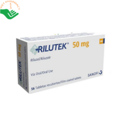 Thuốc Rilutek 50mg Sanofi điều trị xơ cứng teo cơ một bên (Hộp 4 vỉ x 14 viên)
