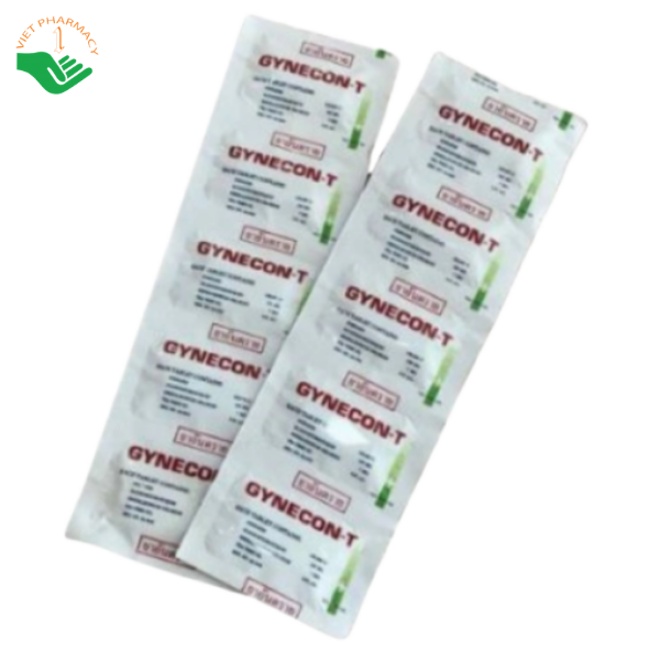 Viên đặt phụ khoa Gynecon-T Continental Pharm tinh chất trà xanh hỗ trợ giảm ngứa, viêm nhiễm (Hộp 20 vỉ x 5 viên)