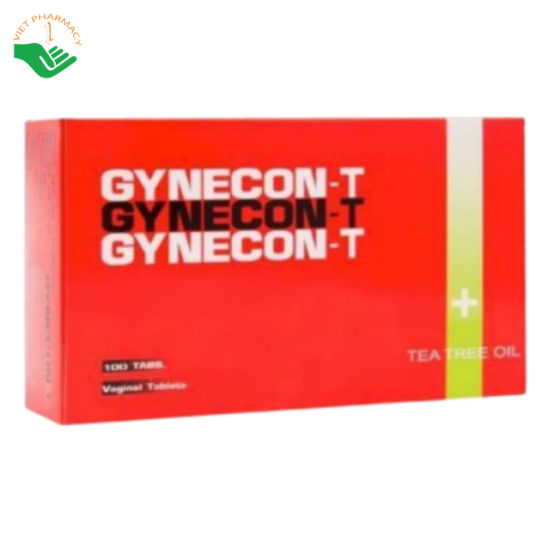 Viên đặt phụ khoa Gynecon-T Continental Pharm tinh chất trà xanh hỗ trợ giảm ngứa, viêm nhiễm (Hộp 20 vỉ x 5 viên)