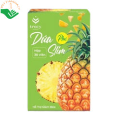 Viên uống Dứa SLIM PLUS Tracy Pharma hỗ trợ giảm cân và duy trì vóc dáng (Hộp 30 viên)
