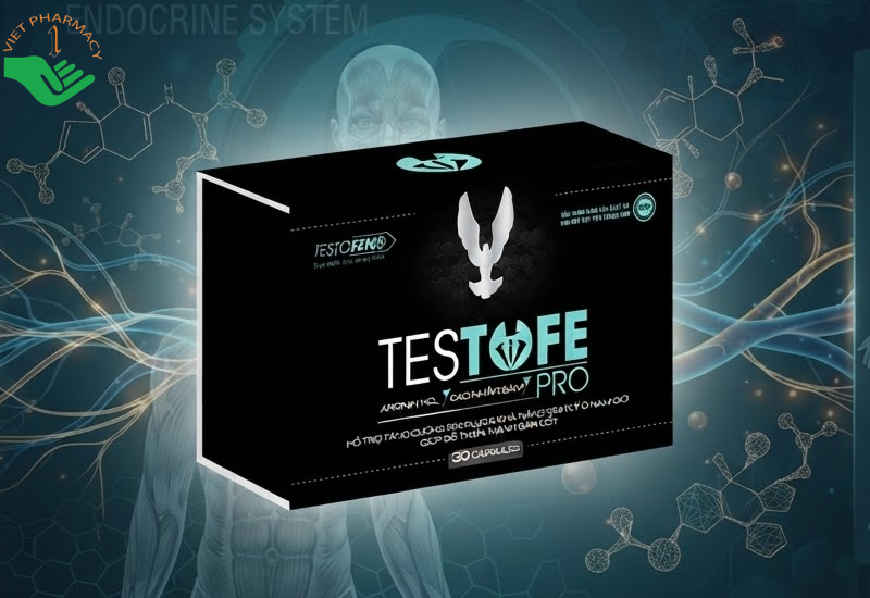 Viên uống Testofe Pro Esico Pharma hỗ trợ bổ thận, tăng cường sinh lực và khả năng sinh lý nam (Hộp 3 vỉ x 10 viên)