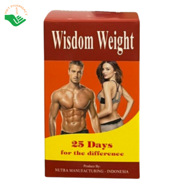 Viên uống Wisdom Weight hỗ trợ tăng cân hiệu quả (Hộp 25 viên)