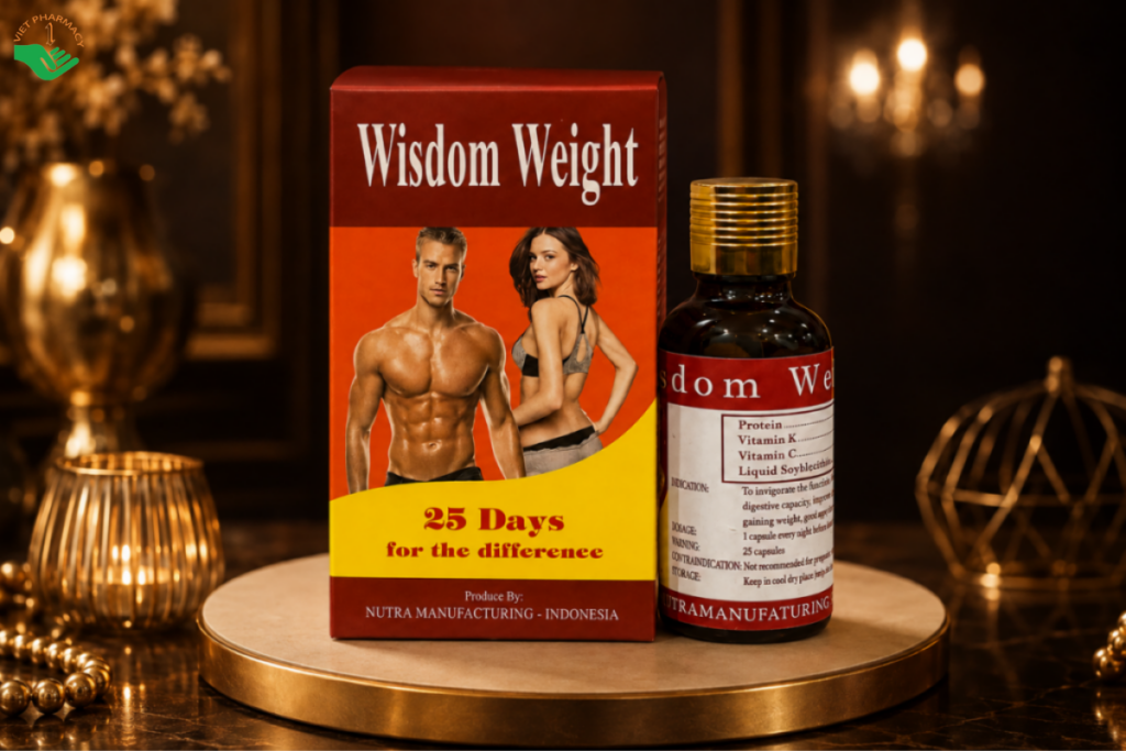 Viên uống Wisdom Weight hỗ trợ tăng cân hiệu quả (Hộp 25 viên)