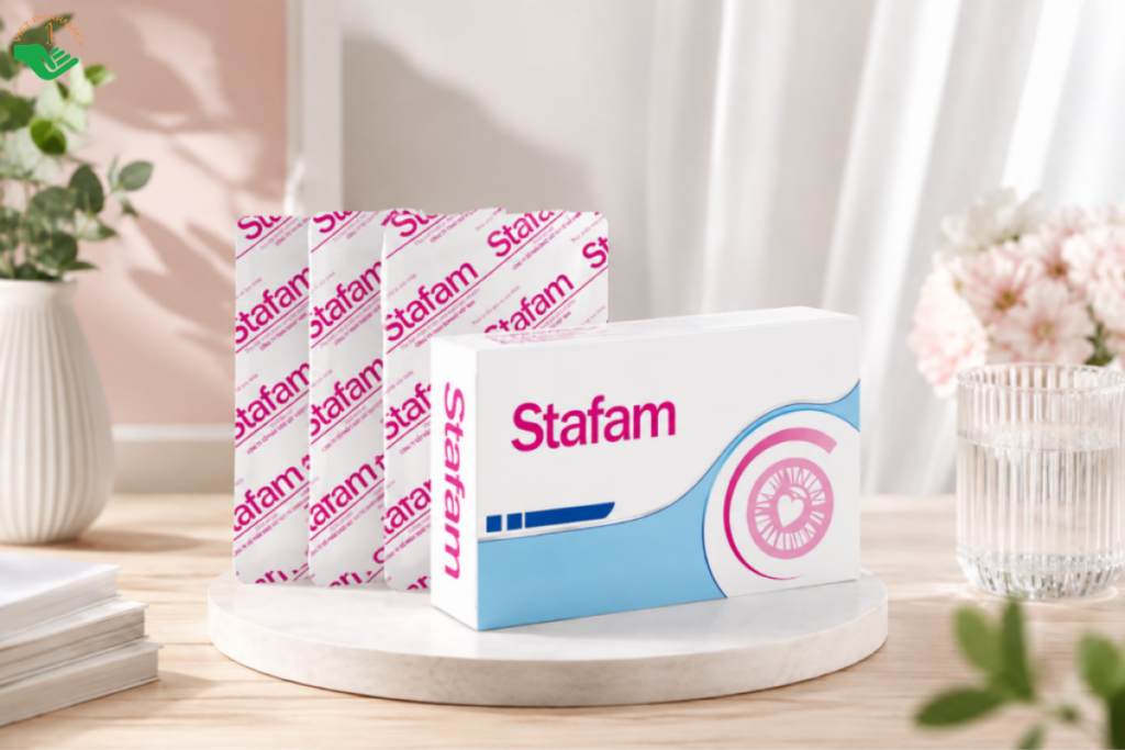 Viên uống bổ trứng Stafam tăng khả năng thụ thai cho nữ giới (Hộp 3 vỉ x 10 viên)