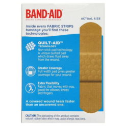 Băng cá nhân Band-Aid Fabric Johnson & Johnson (Hộp 50 miếng)