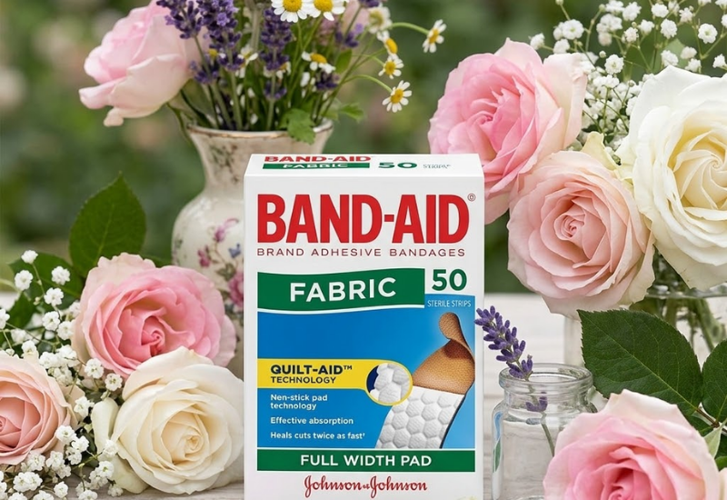 Băng cá nhân Band-Aid Fabric Johnson & Johnson (Hộp 50 miếng)