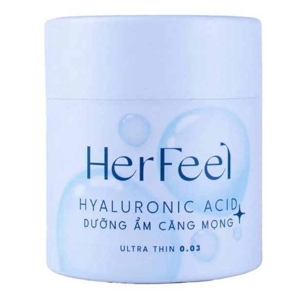 Bao cao su dưỡng ẩm Her Feel Hyaluronic Acid PlayAh 003 (Hộp 10 bao)