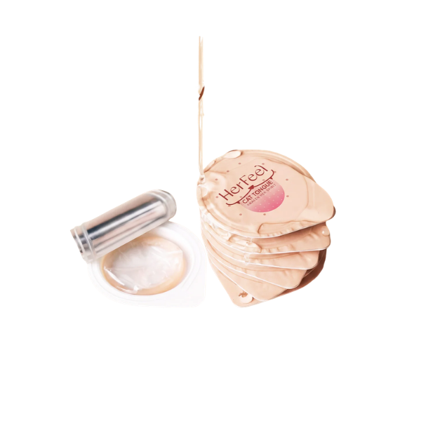 Bao cao su Her Feel Cat Tongue PlayAh 2000 chấm gai lưỡi mèo (Hộp 8 bao)