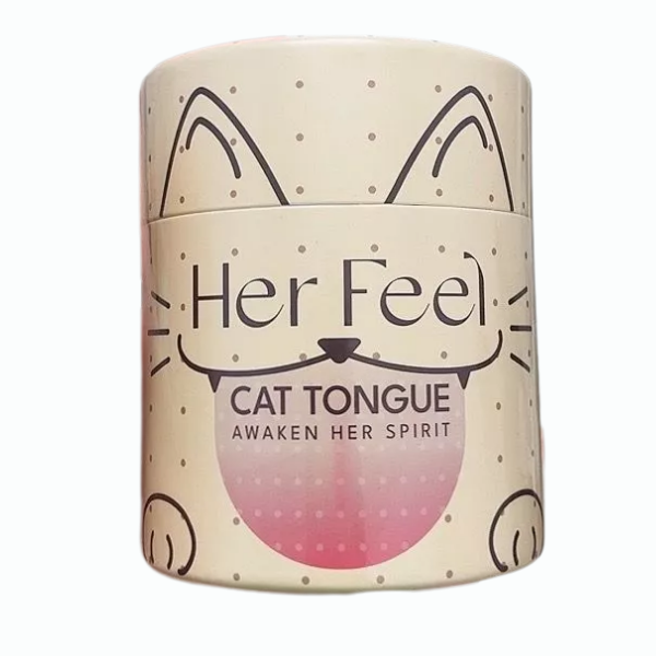 Bao cao su Her Feel Cat Tongue PlayAh 2000 chấm gai lưỡi mèo (Hộp 8 bao)