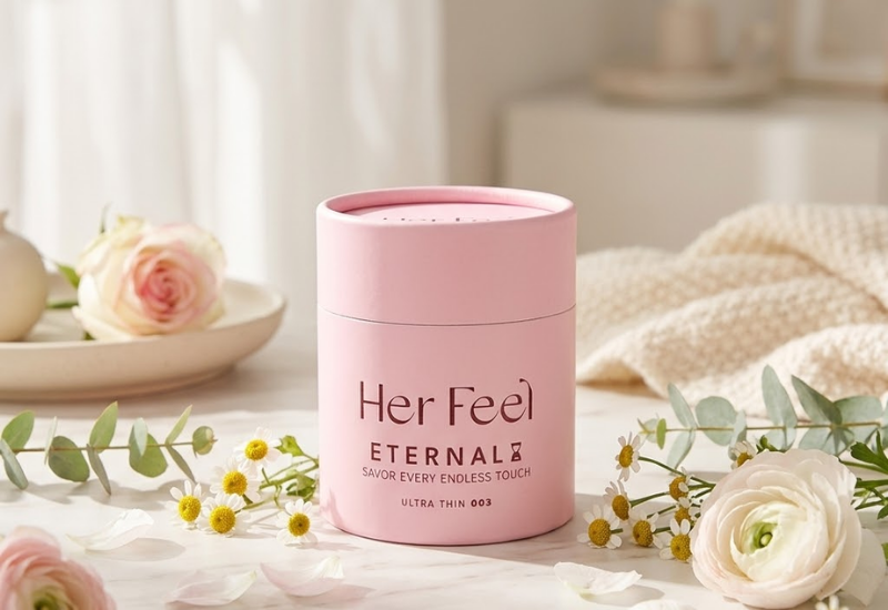 Bao cao su kéo dài thời gian Her Feel Eternal Pleasure PlayAh (Hộp 10 bao)