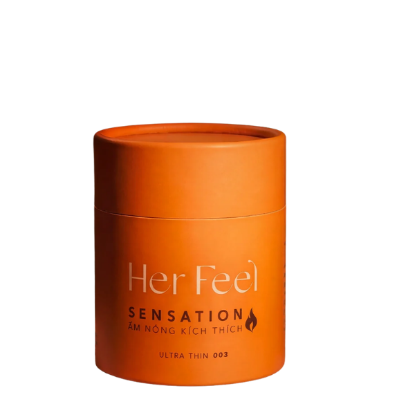 Bao cao su Her Feel Warm Sensation 003 PlayAh truyền nhiệt ấm áp (Hộp 10 bao)