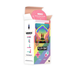 Bao cao su PlayAh Rainbow Gel 003 siêu mỏng nhiều gel bôi trơn khay ButterCup (Hộp 10 bao)