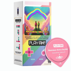 Bao cao su PlayAh Rainbow Gel 003 siêu mỏng nhiều gel bôi trơn khay ButterCup (Hộp 10 bao)