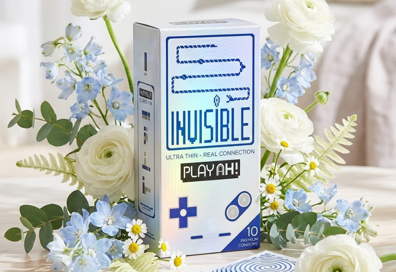 Bao cao su PlayAh Snake Invisible siêu mỏng nhiều gel (Hộp 10 bao)