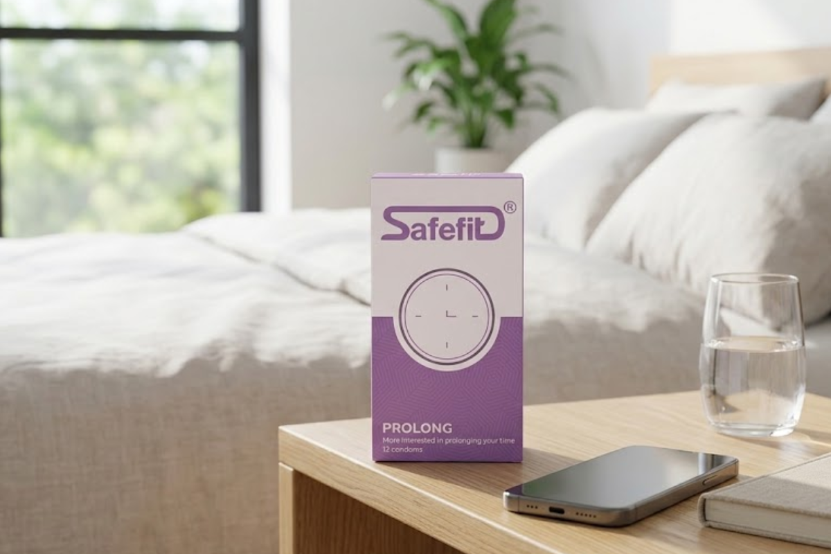Bao cao su Safefit Prolong dành cho người muốn cải thiện khả năng kiểm soát trong quá trình quan hệ.