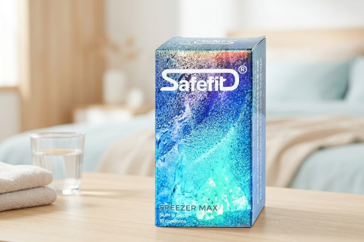 Bao cao su Safefit Freezer Max S52 hướng đến nhóm người dùng thích trải nghiệm cảm giác mát lạnh