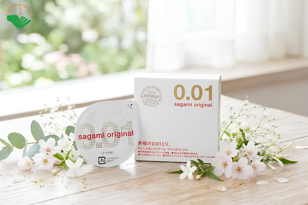 Sagami Original 0.01 là dòng sản phẩm cao cấp, làm từ Polyurethane thay vì cao su latex.