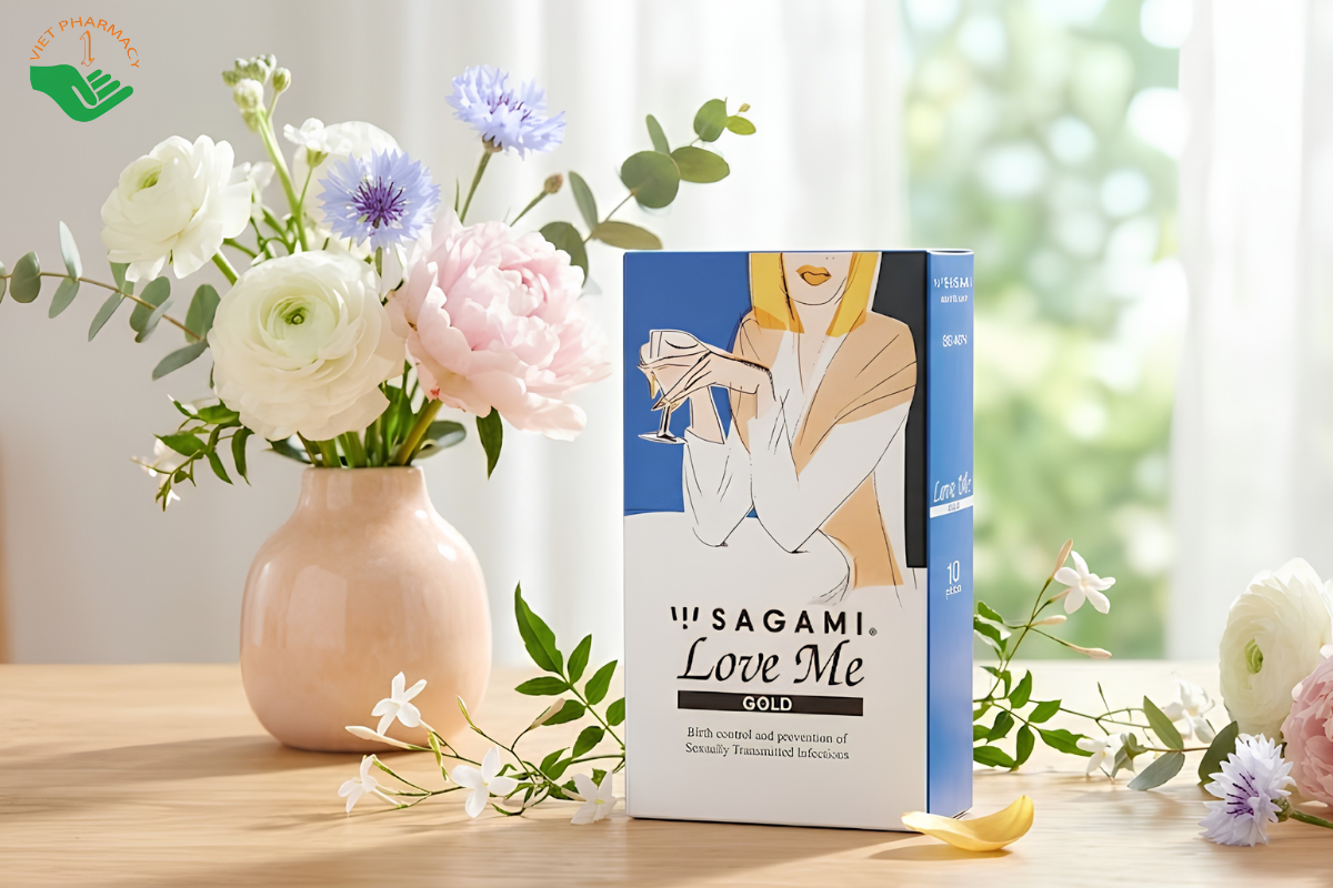 Sagami Love Me Gold là dòng sản phẩm có thiết kế siêu mỏng, trơn, không màu