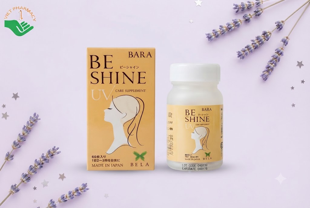 Be Shine hỗ trợ chống oxy hóa, bảo vệ da và làm sáng da (Hộp 60 viên)