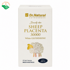 Beauty Skin Sheep Placenta 30000 White Glutathione hỗ trợ làm trắng da, ngăn ngừa lão hóa da (Hộp 60 viên)