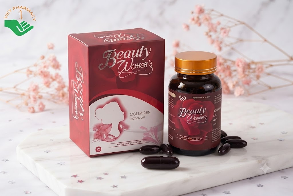 Beauty Women’s hỗ trợ làm chậm quá trình lão hóa, giúp làm đẹp da (Hộp 30 viên)