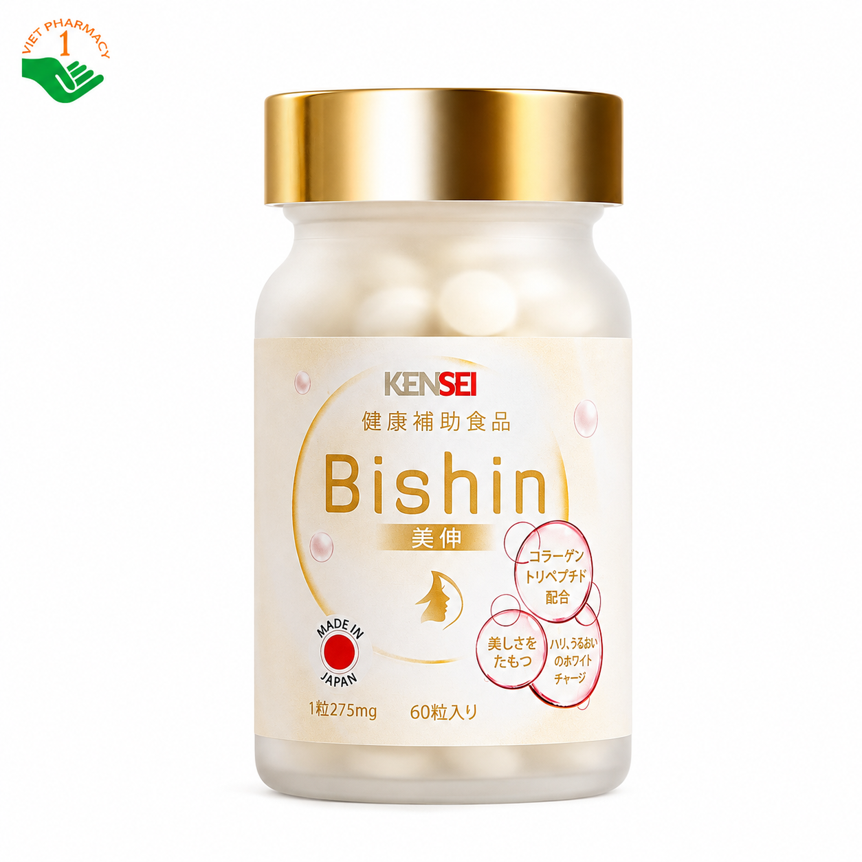 Bishin Keisei hỗ trợ làm chậm quá trình lão hóa, giúp tái tạo da (Hộp 60 viên)