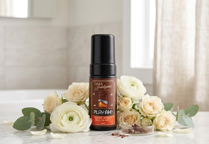 Bọt vệ sinh nam PlayAh Dark Indulgence làm sạch dịu nhẹ, khử mùi và cân bằng pH (Chai 100ml)