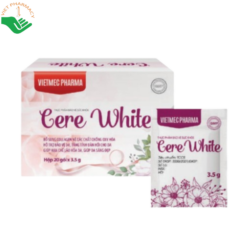 Cere White Vietmec làm chậm quá trình lão hóa da, giúp da sáng mịn (Hộp 20 gói)