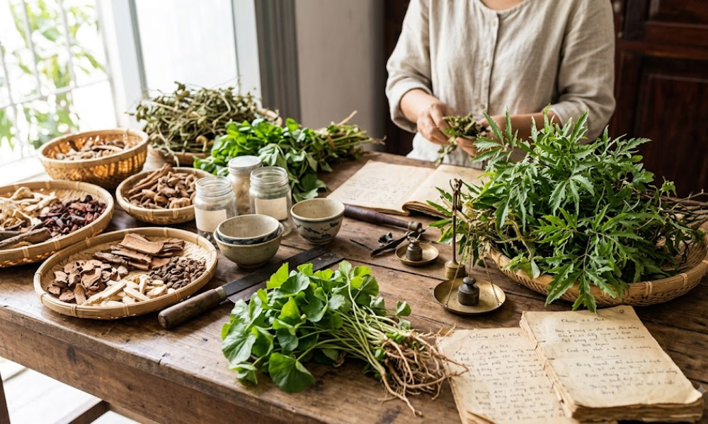 Chữa Rối Loạn Cương Dương Bằng Thuốc Nam Tại Nhà bằng đinh lăng, lạc tiên hoặc rau má