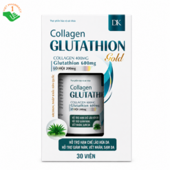 Collagen Glutathion Gold hỗ trợ chống oxy hóa, chống lão hóa da (Hộp 30 viên)