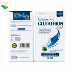 Collagen Glutathion Gold hỗ trợ chống oxy hóa, chống lão hóa da (Hộp 30 viên)