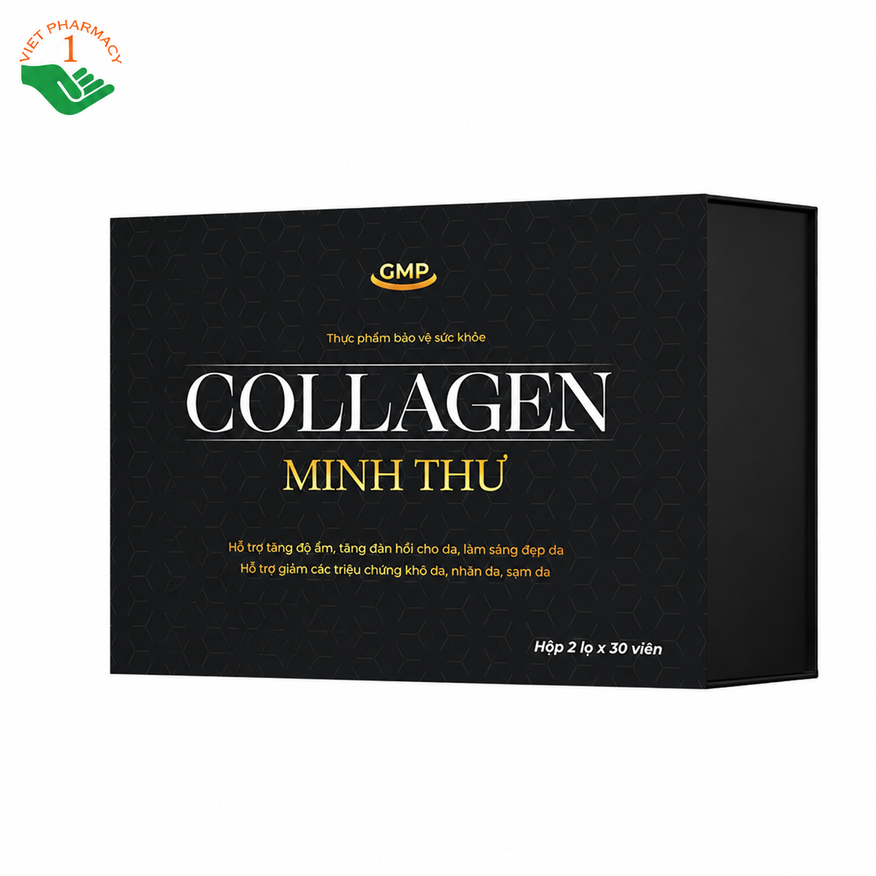 Collagen Minh Thư hỗ trợ làm sáng đẹp da, tăng độ ẩm và độ đàn hồi cho da (2 hộp x 30 viên)