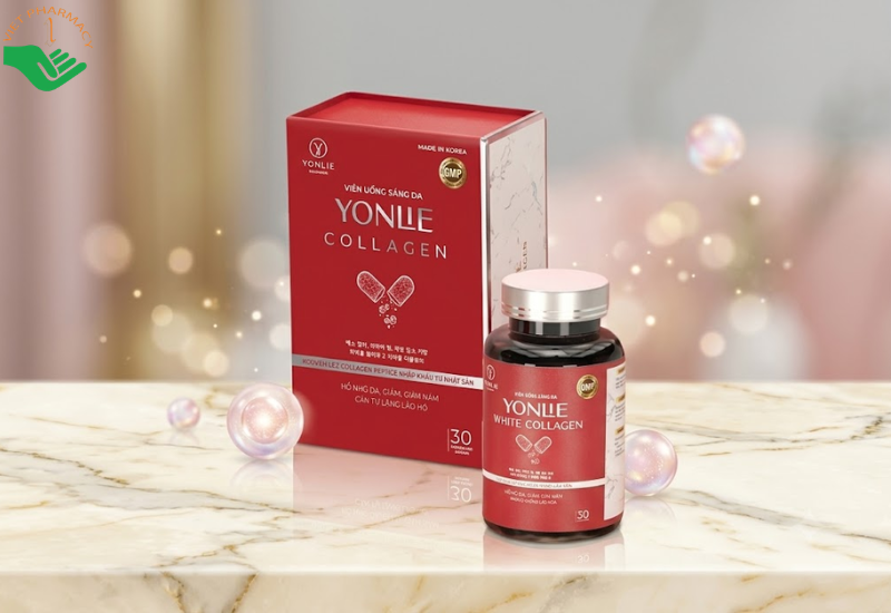 Collagen Yonlie hạn chế lão hóa da, hỗ trợ da trắng sáng, đều màu (Hộp 30 viên)