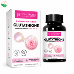 Dermapure+ Glutathione hỗ trợ làm sáng da mờ nám, thơm cơ thể (Hộp 60 viên)
