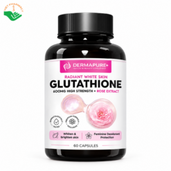Dermapure+ Glutathione hỗ trợ làm sáng da mờ nám, thơm cơ thể (Hộp 60 viên)