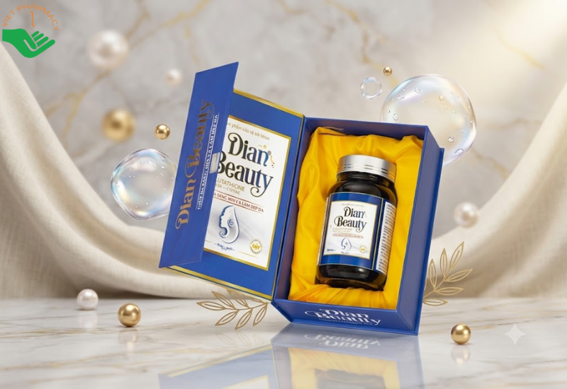 Dian Beauty Viheco Pharma ngăn ngừa lão hóa giúp da sáng mịn (Hộp 30 viên)