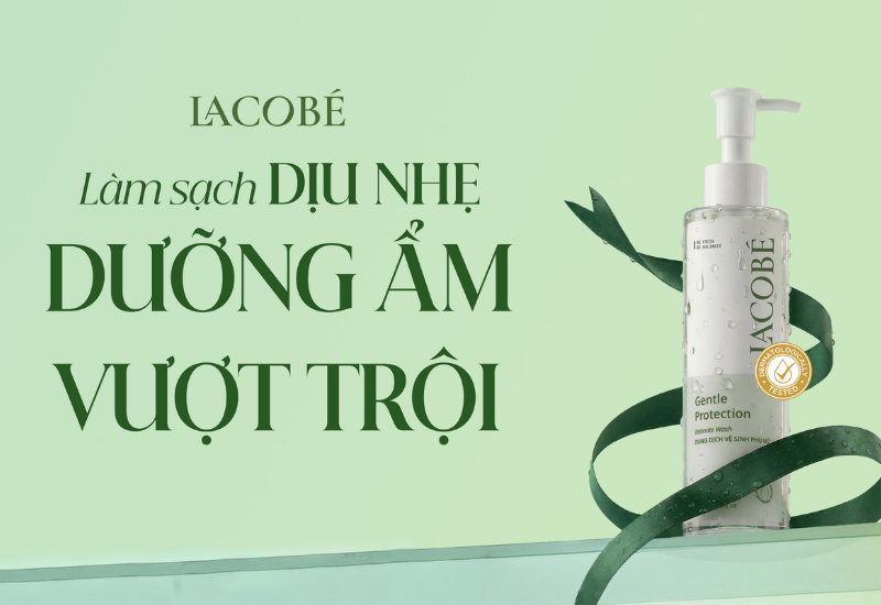 Dung dịch vệ sinh phụ nữ Lacobé Gentle Protection (Chai 200ml)
