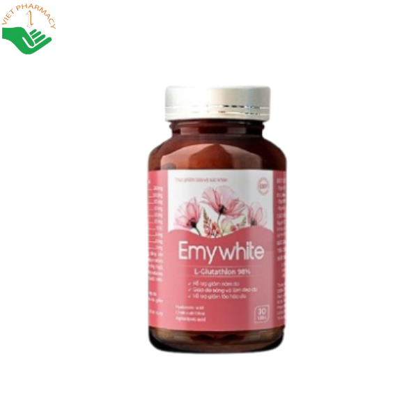 Emywhite Gia Nguyễn Pharma hỗ trợ làm sáng và hạn chế lão hóa da (Hộp 30 viên)