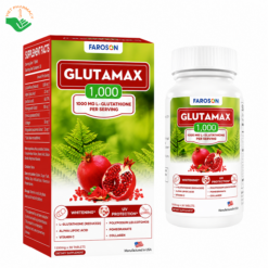Faroson Glutamax 1000 hỗ trợ làm sáng da, giảm nám, bảo vệ da khỏi tia UV (Hộp 30 viên)