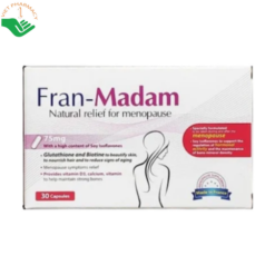 Fran – Madam Lustrel Laboratoires hỗ trợ cải thiện tình trạng suy giảm nội tiết tố nữ (Hộp 30 viên)