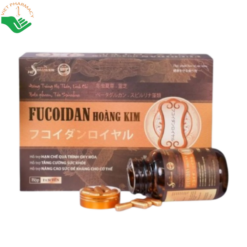 Fucoidan Hoàng Kim hỗ trợ tăng cường khả năng miễn dịch, giúp nâng cao sức đề kháng (Hộp 2 lọ x 30 Viên)