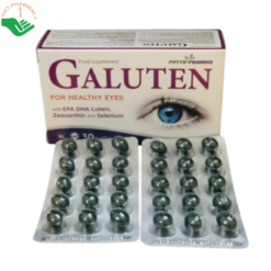 Galuten Phytopharma tăng cường thị lực, giảm cảm giác mỏi mắt, mờ mắt, khô mắt (Hộp 3 vỉ x 10 viên)).)