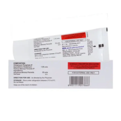 Gel trị mụn trứng cá, mụn viêm Peroclin 5% Ajanta Pharma (Tuýp 15g)