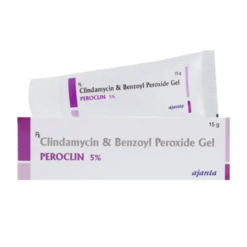 Gel trị mụn trứng cá, mụn viêm Peroclin 5% Ajanta Pharma (Tuýp 15g)