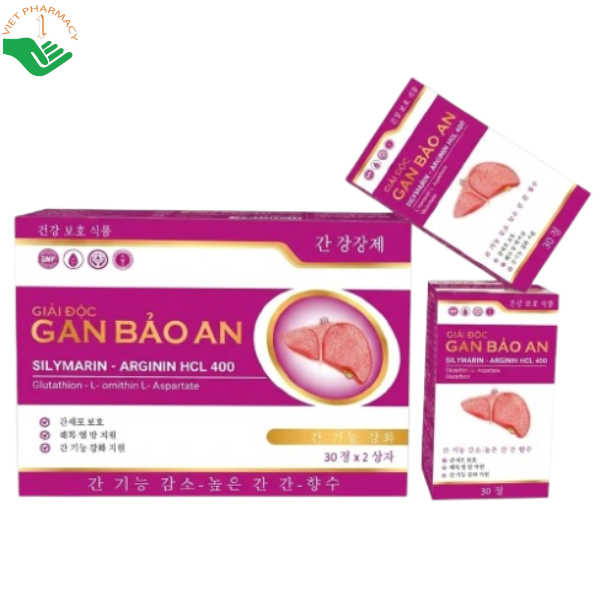 Giải Độc Gan Bảo An Việt Nga bảo vệ tế bào gan, hỗ trợ thanh nhiệt giải độc (Hộp 30 viên)