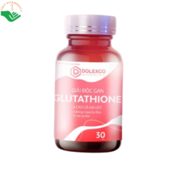 Giải độc gan Glutathione DOLEXCO hỗ trợ bổ gan, giúp thanh nhiệt, giải độc (Hộp 30 viên)