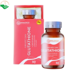 Giải độc gan Glutathione DOLEXCO hỗ trợ bổ gan, giúp thanh nhiệt, giải độc (Hộp 30 viên)