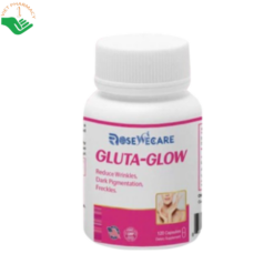 Gluta-Glow Rose Wecare hỗ trợ làm sáng đẹp da, ngăn ngừa nếp nhăn và chống lão hóa da (120 viên)